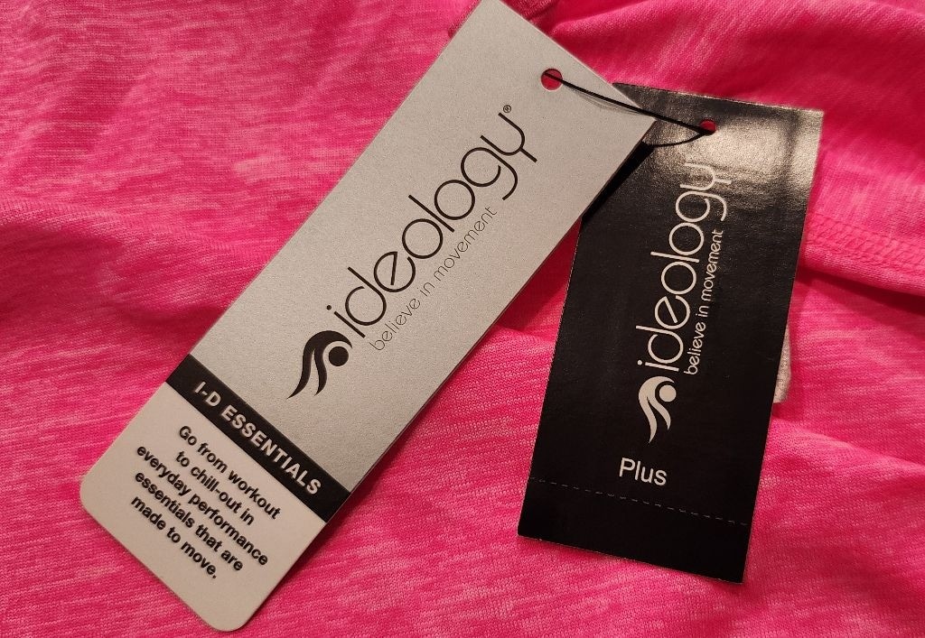 Ideology 3X Pink Sleeveless Tank Top Women’s Plus Activewear Athletic Shirt NWT