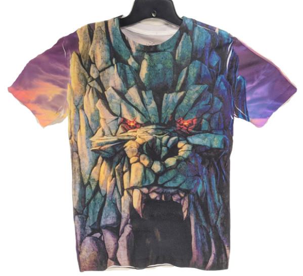 Universal Studios Small Skull Island Reign of Kong All Over Graphic Print Shirt