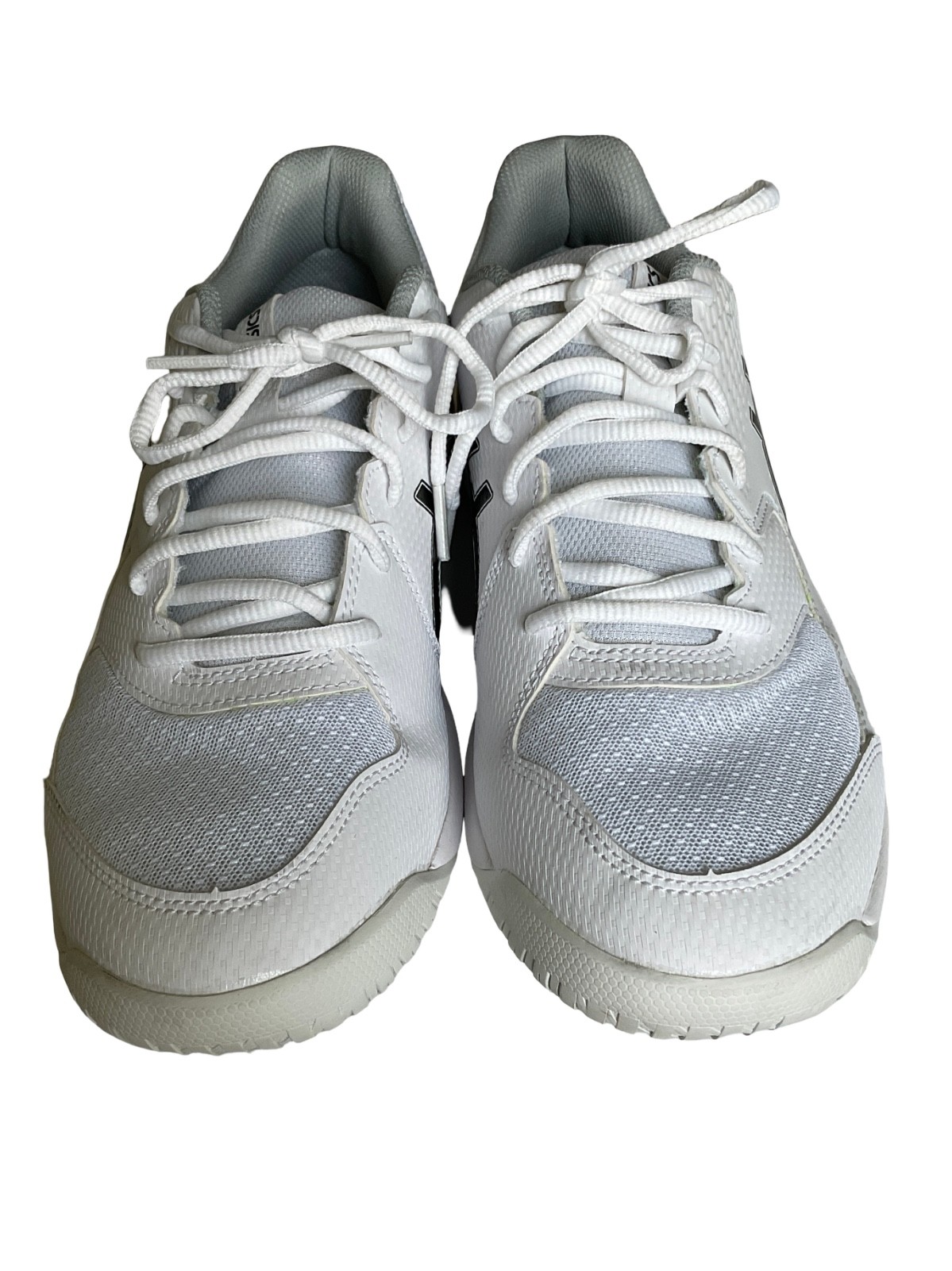 ASICS Men’s Gel-Dedicate 8 Tennis Pickleball Court Shoes White Black 10 EUC