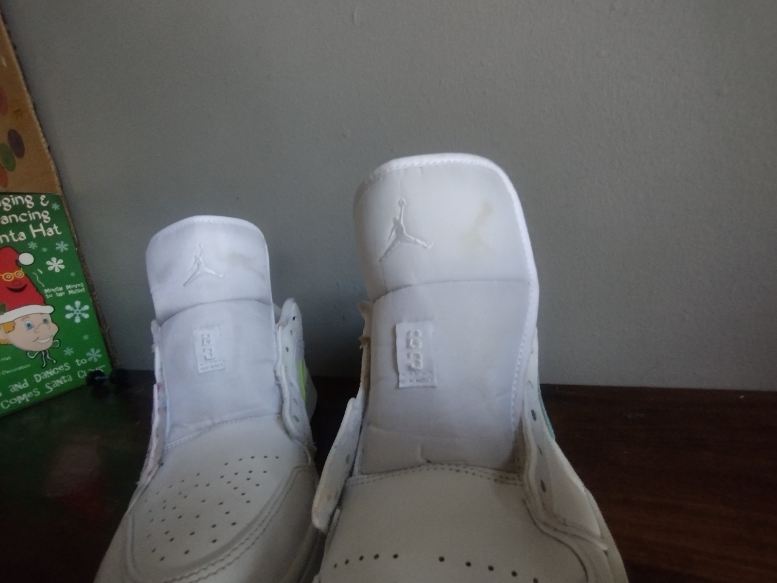 Size 10 – Air Jordan 1 Low White with Multi-Color Swoops 🔥 Clean