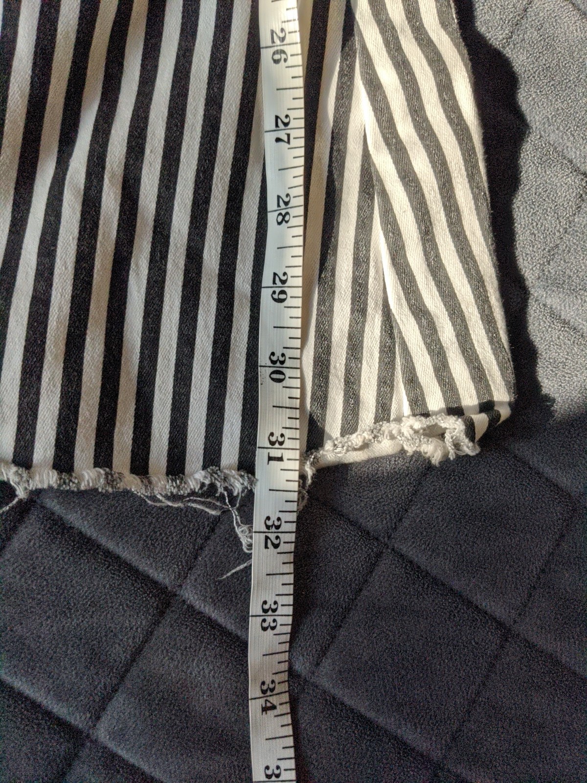 Blank Paige Black & White Striped Bell Bottoms Women’s Wide Leg Pants Size M
