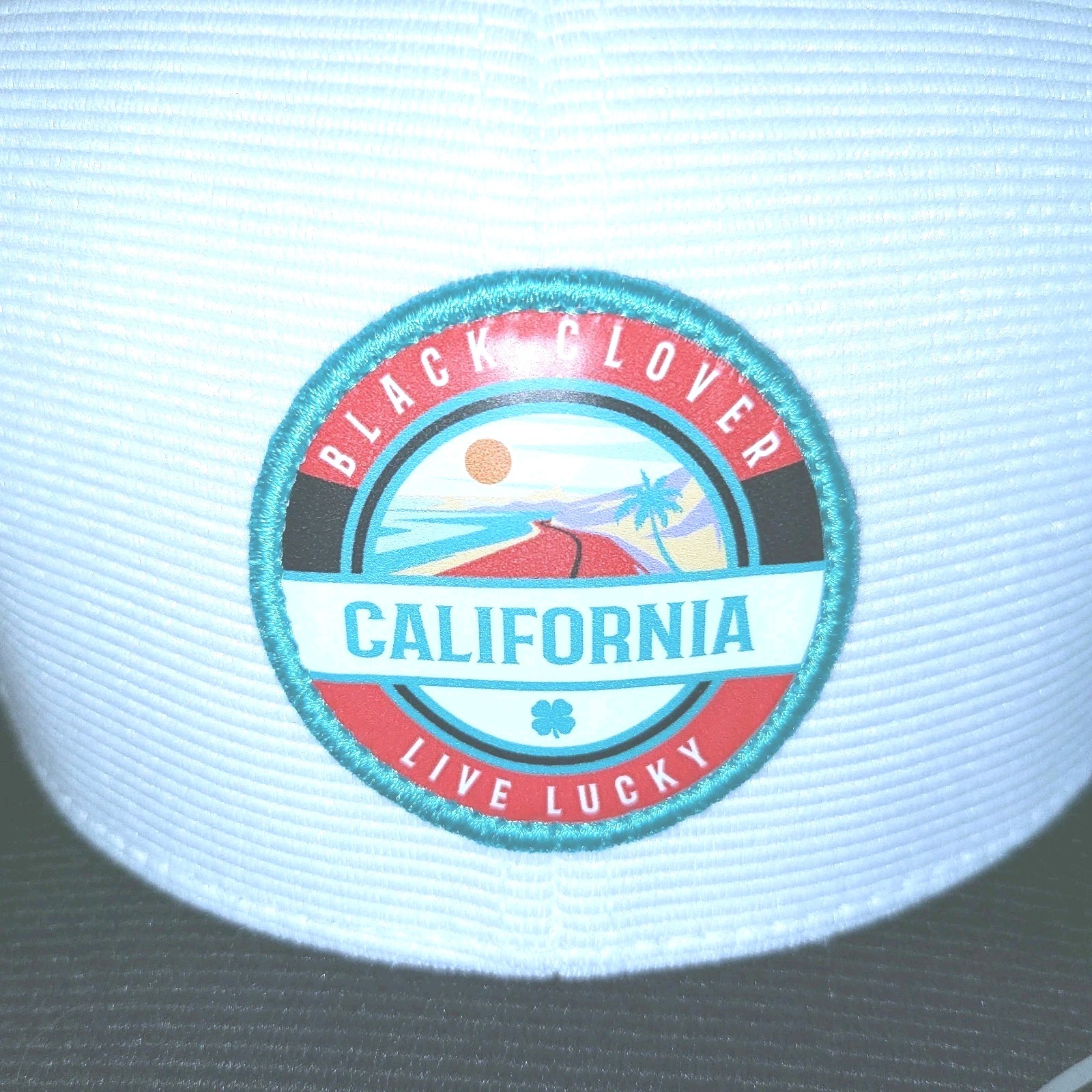 Black Clover One Ten FlexFit Tech Mens Mesh Back Adjustable Cap White Black NWT