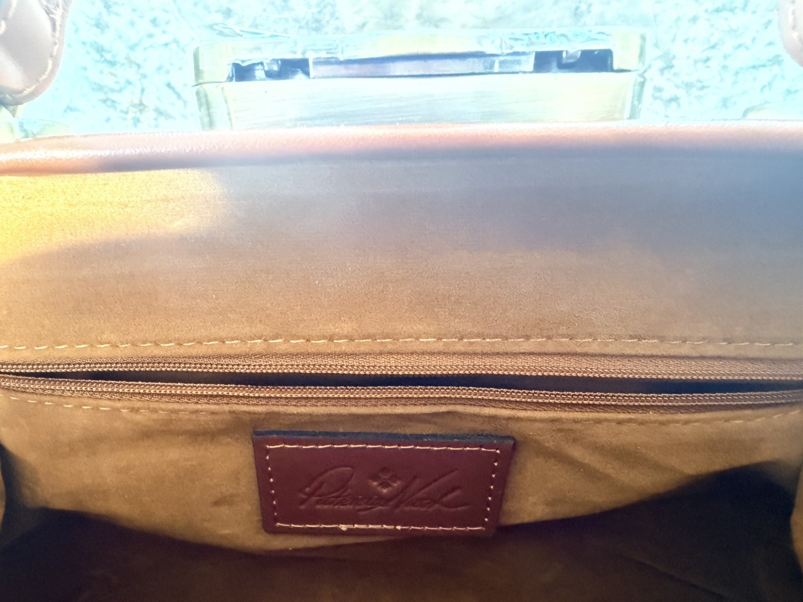 NWT Patricia Nash Gracchi Leather MULTICOLOR Satchel Crossbody Bag with strap