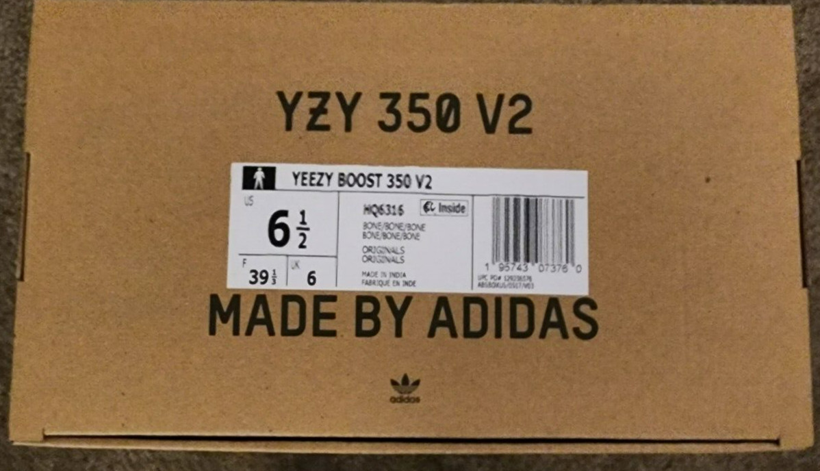 Size 6.5 – adidas Yeezy Boost 350 V2 Low Bone