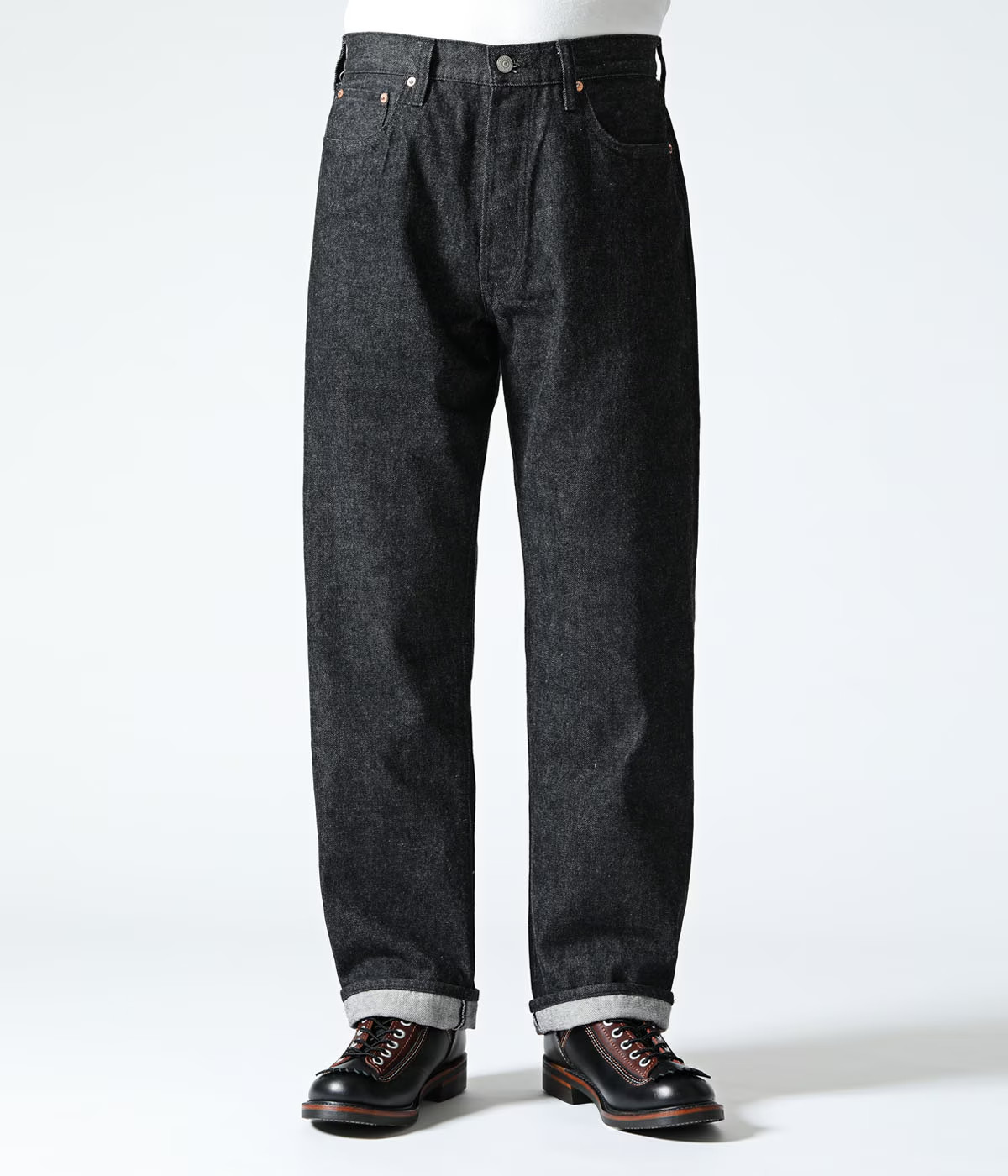 SUGAR CANE 14.25oz. BLACK DENIM 1947 MODEL REGULAR STRAIGHT SC42460 JAPAN