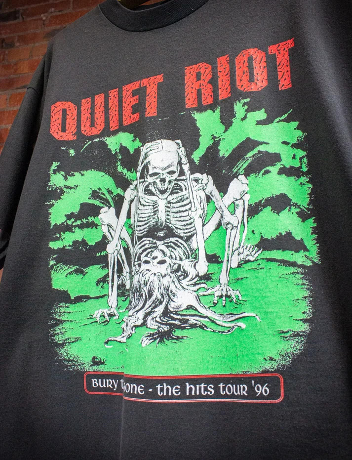 Vintage Quiet Riot Bury the Bone Concert T Shirt AN71150