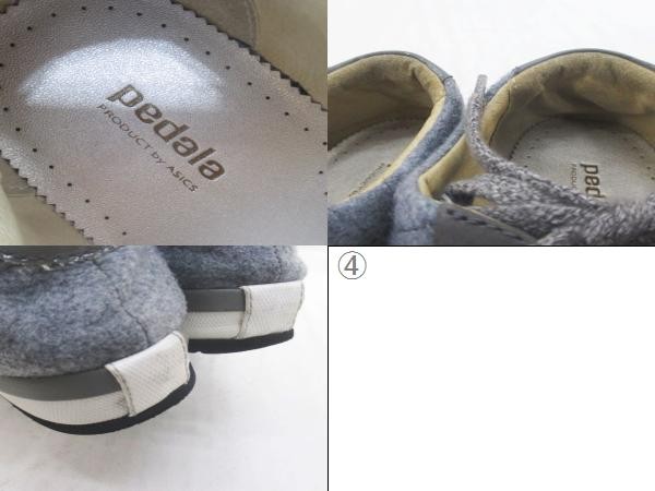 Asics Pedala Low Cut Sneakers Gray 22.5cm (8.86in) AB Condition Women’s