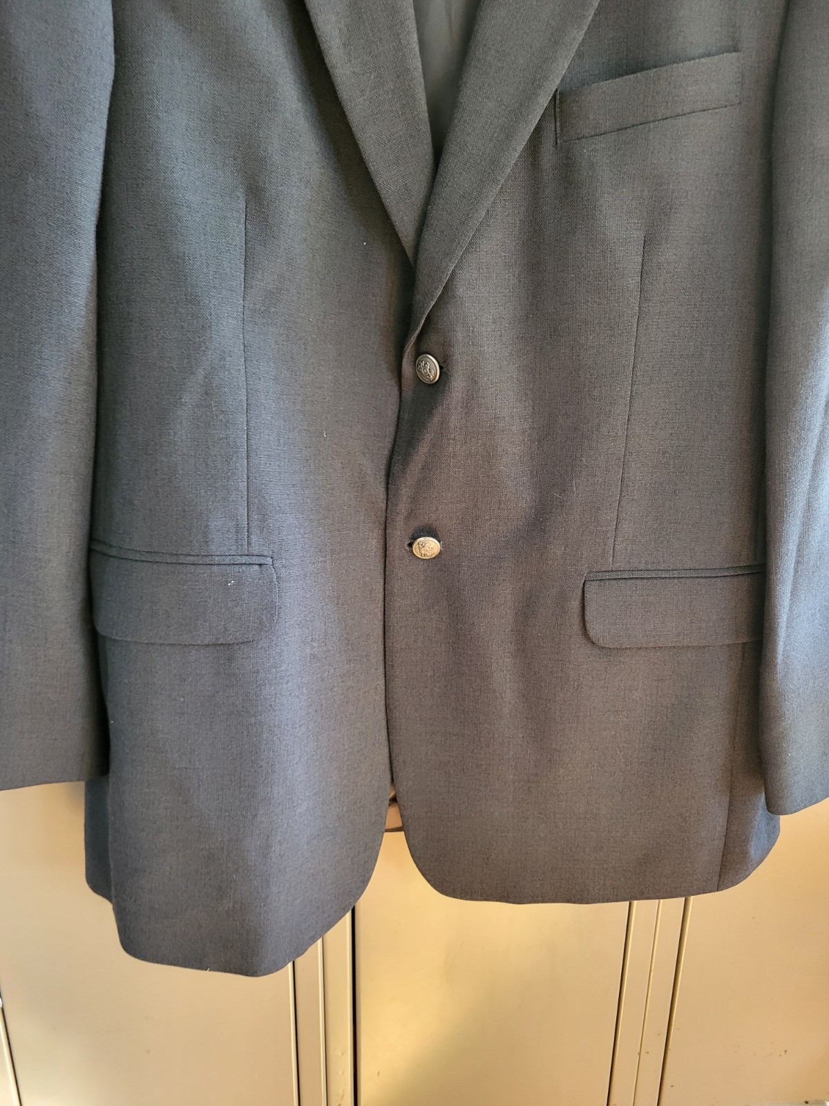Stafford Grey blazer. Polyester/worsted Wool. Size 44L