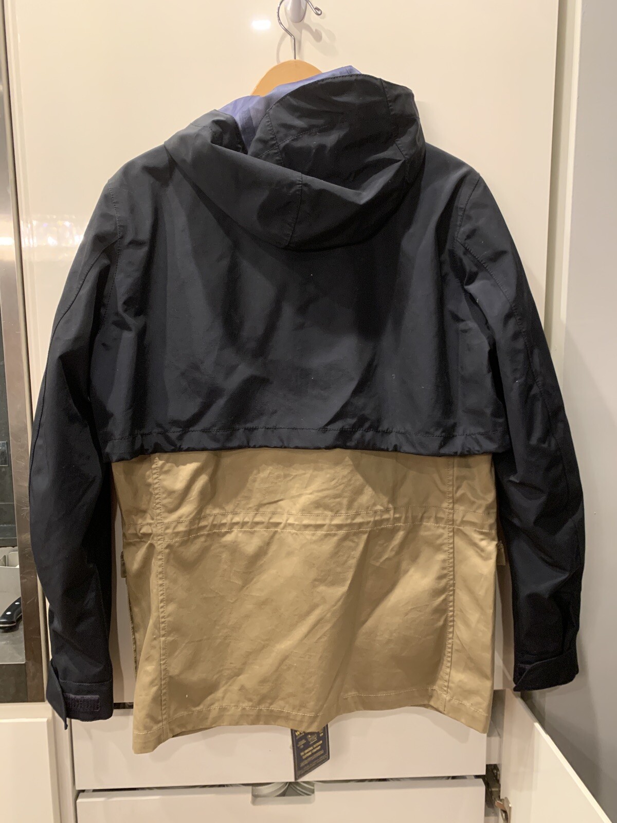 Woolrich Jacket NWT Sz L Navy Khaki Water Resistant Sealed Seams