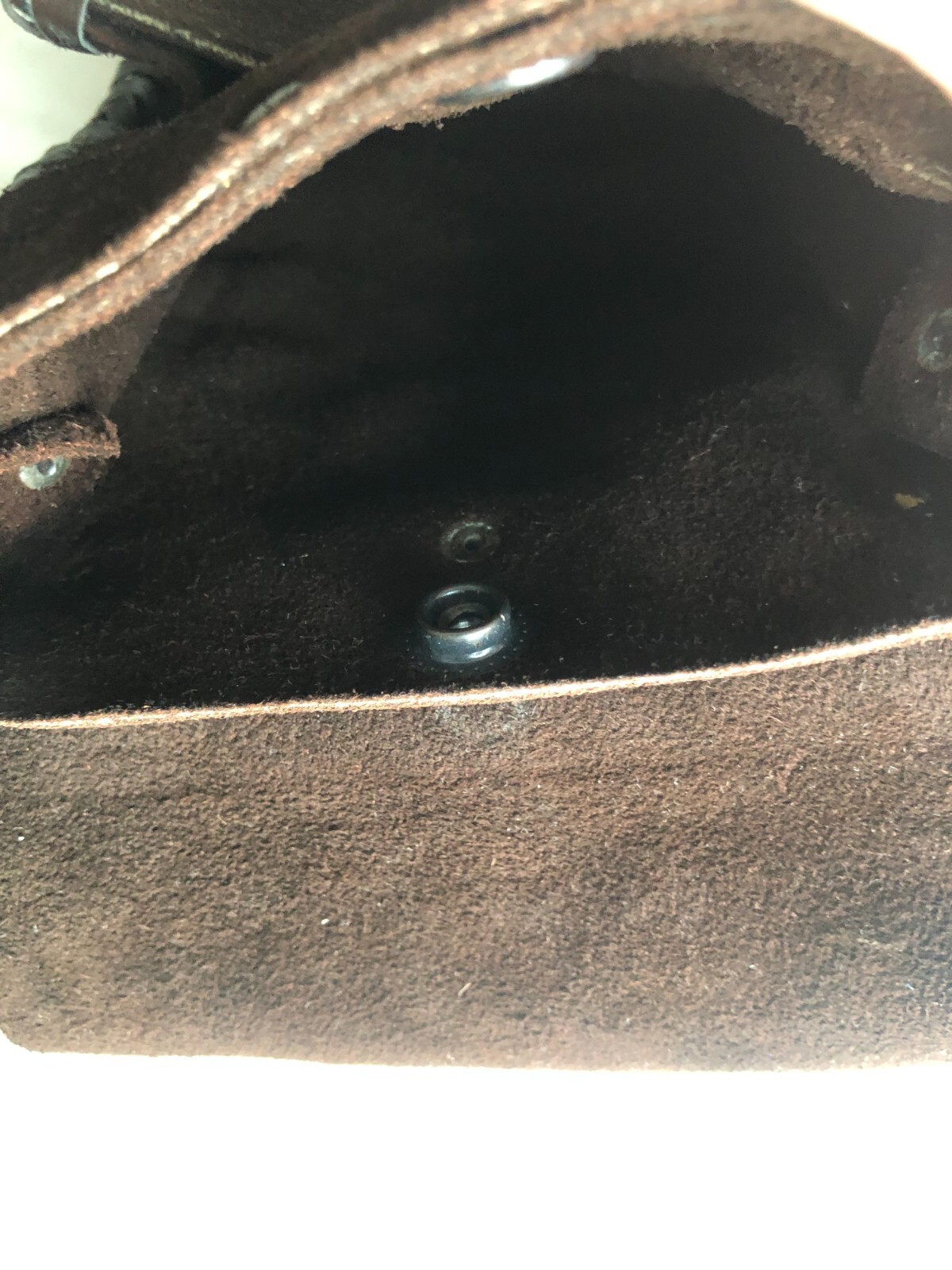 Bag Hand Made Ethnic Indio Hippie Suede Brown Ecuador