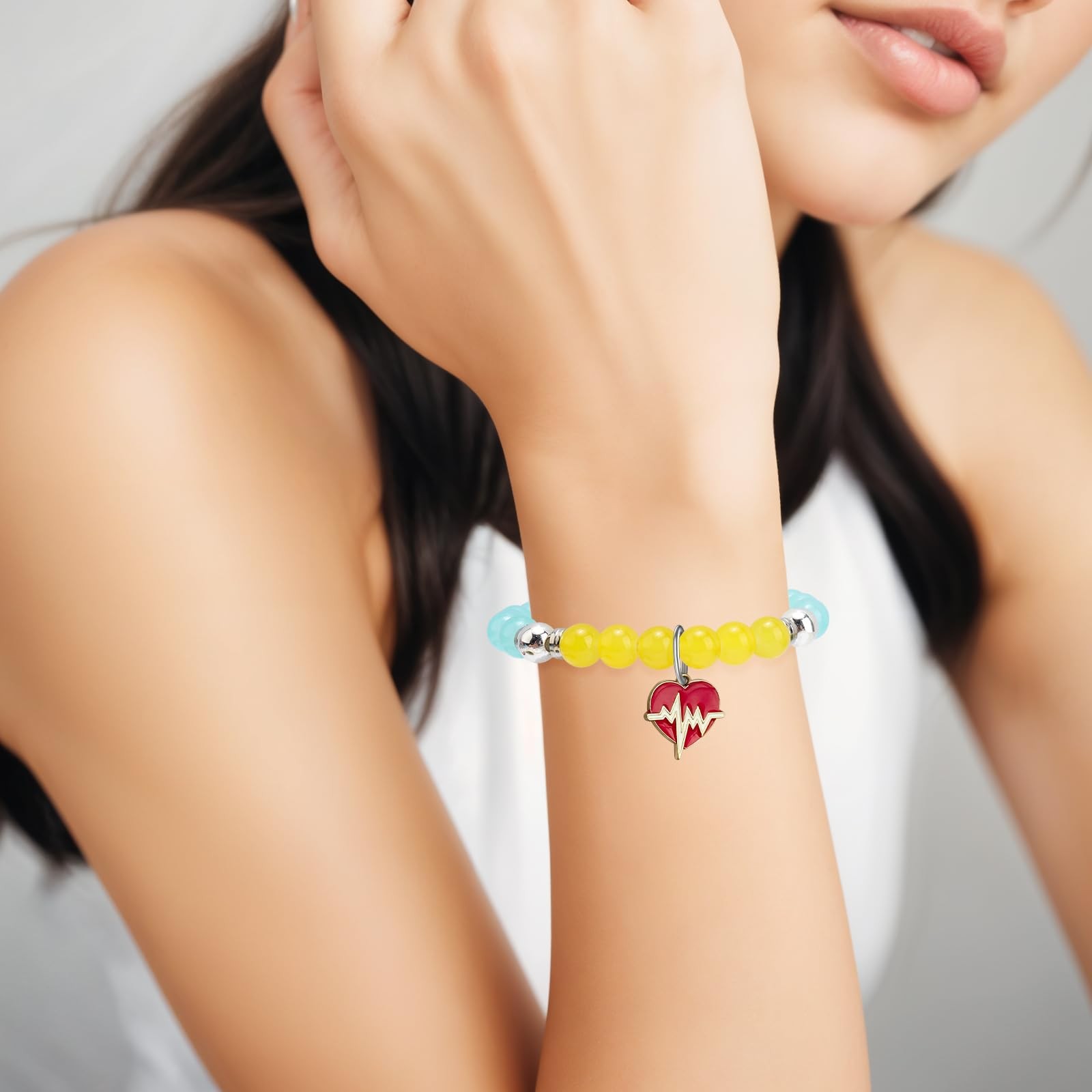 Nurse Appreciation Gifts Beads Bracelet for Women Nursing Small, As Shown