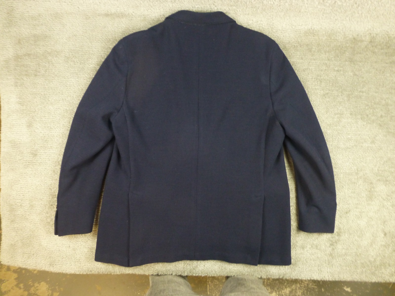 Brooks Brothers 1818 Regent Sport Coat Blazer 46R EU58 Dondi Jersey Navy Wool