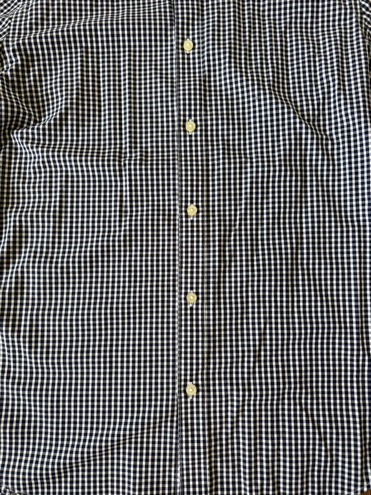 Banana Republic Men’s L Black White Gingham Button Up Shirt Slim Fit