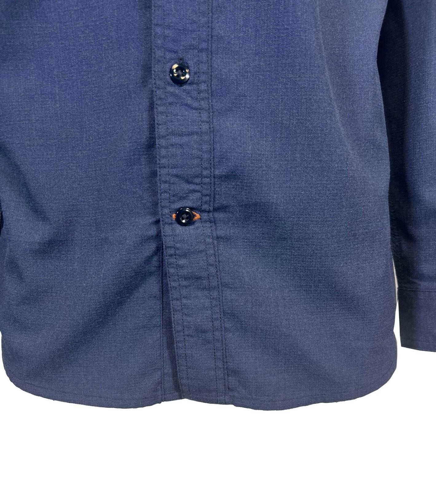 Carhartt FR Men’s Navy Shirt Flame Resistant Long Sleeve Lightweight (S02)