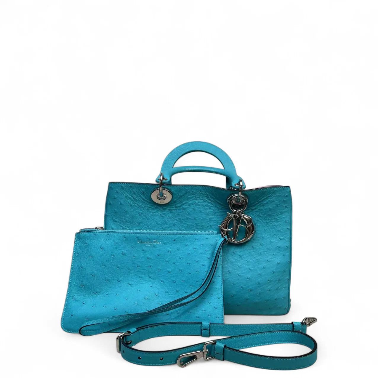 Dior Handbag Green Ostrich (ys071426a7r)