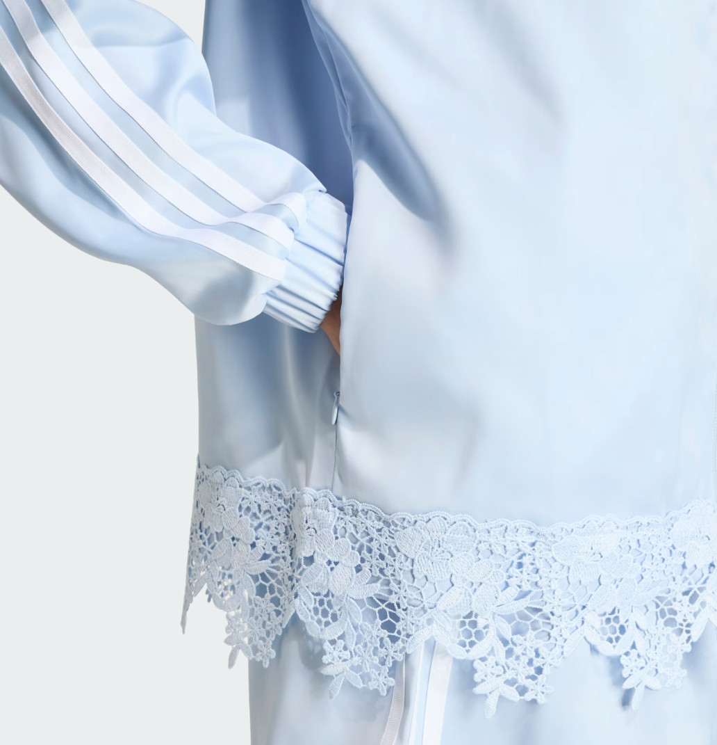 adidas Originals Satin Lace Firebird Track Top Loose Women Casual AsiaFit LD1805