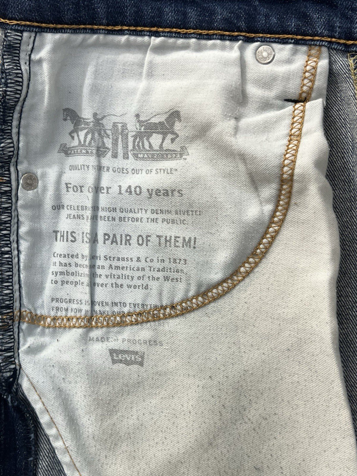 Levi’s 519 Men’s Size W36/ L32 US High Rise Straight Leg Skinny Jeans Blue