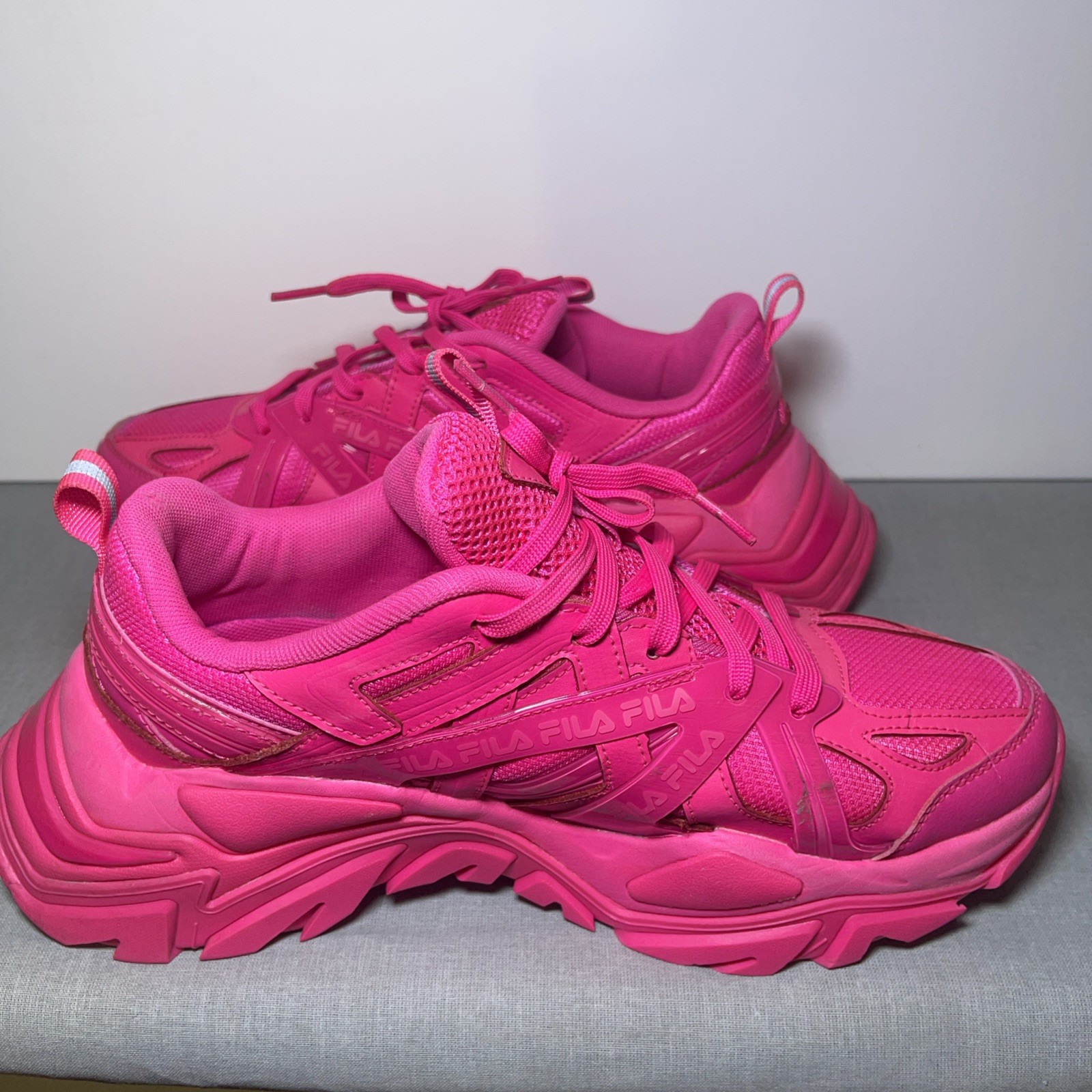 Fila Electrove 2 Womens Shoes Size 7, Color: Pink Glow/Pink Glow/Pink Glow