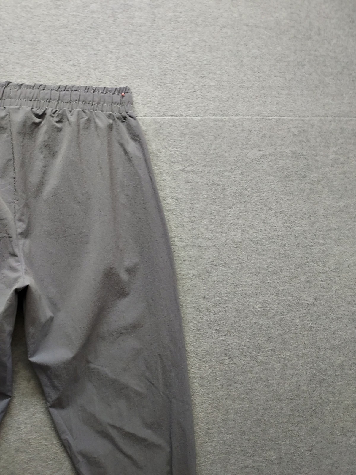 BoohooMan Men Cargo Pants M Gray Tapered Leg Drawstring Lined Mid Rise Casual