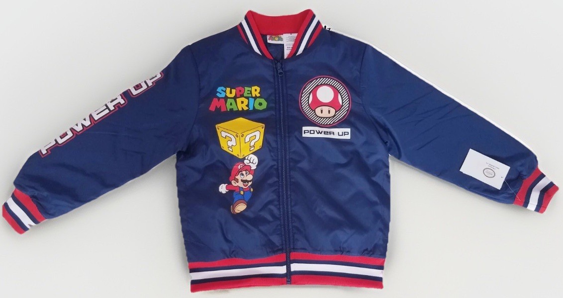 Nintendo Super Mario brother bomber jacket boys size M 8