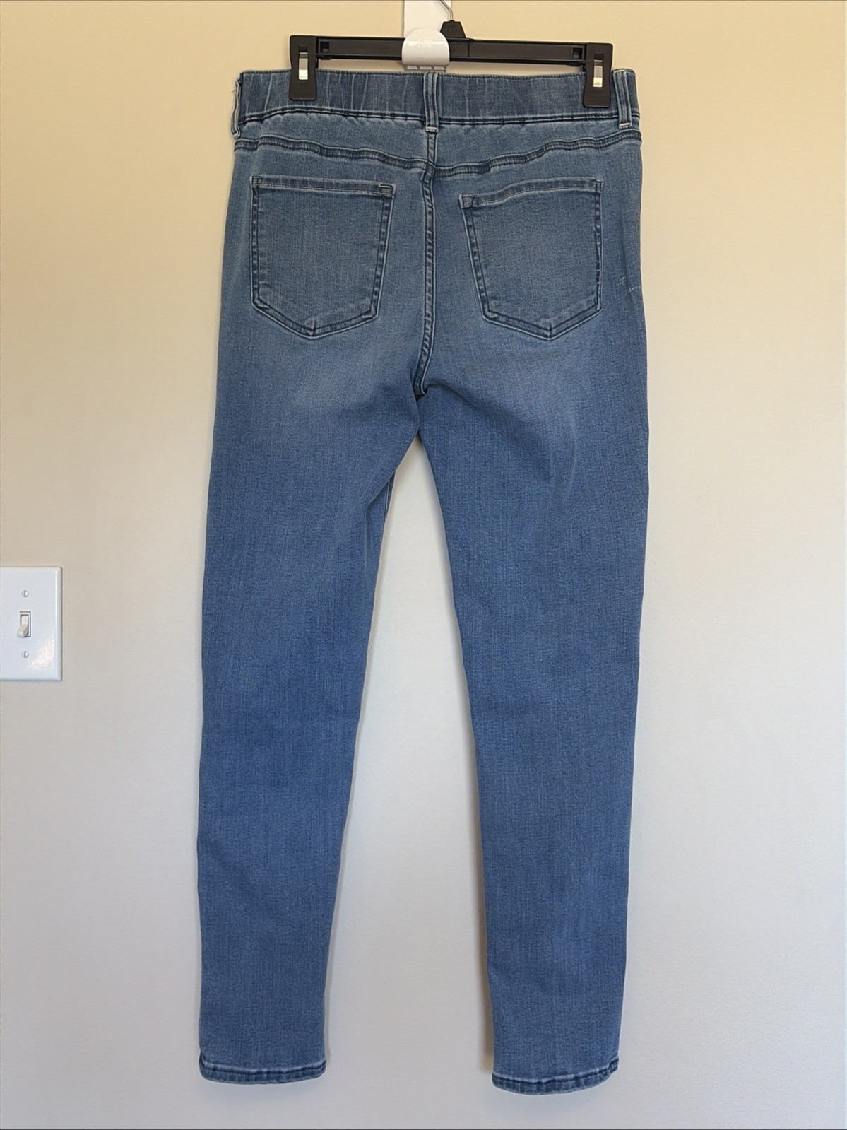 Quince Laguna Blue Nina Pull On Stretch Skinny Jeans Womens Medium