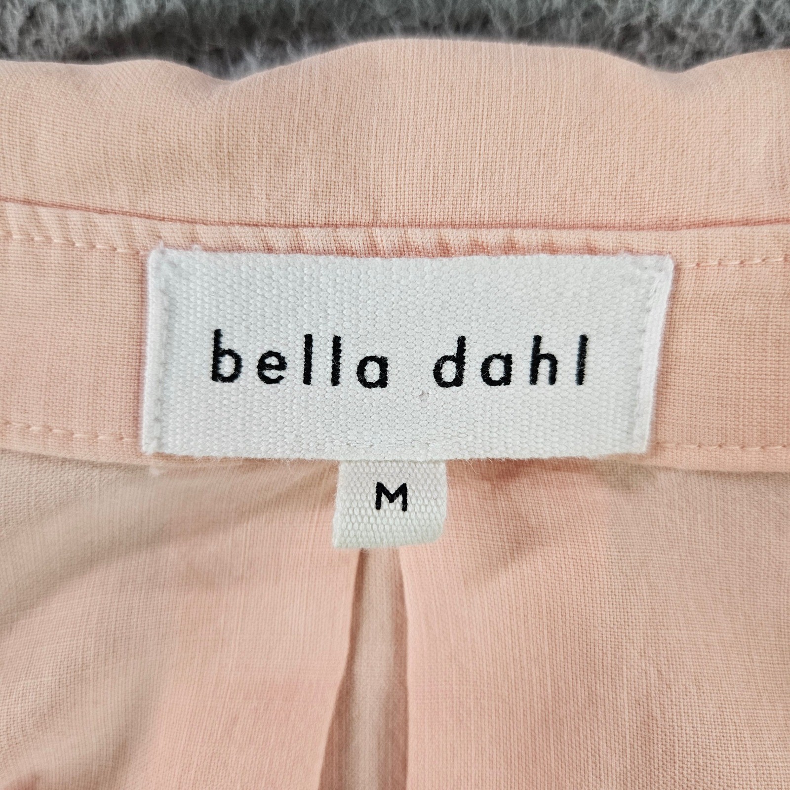 Bella Dahl Peach Tencel Lyocell Split Back Button Down Shirt Size M