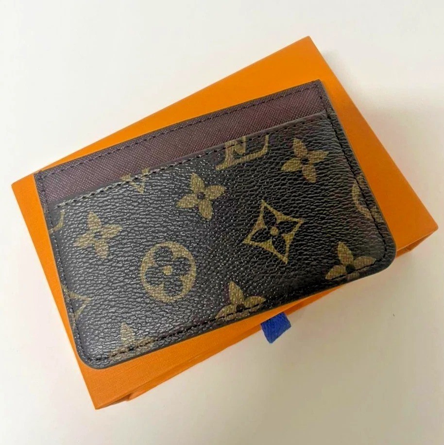 LOUIS VUITTON Porte Cartes Card Holder Case Monogram Brown