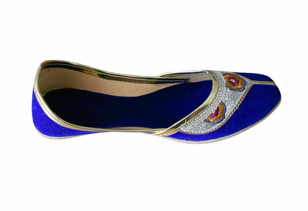 Women Shoes Indian Handmade Wedding Punjabi Mojaries Loafers Jutties US 6-12