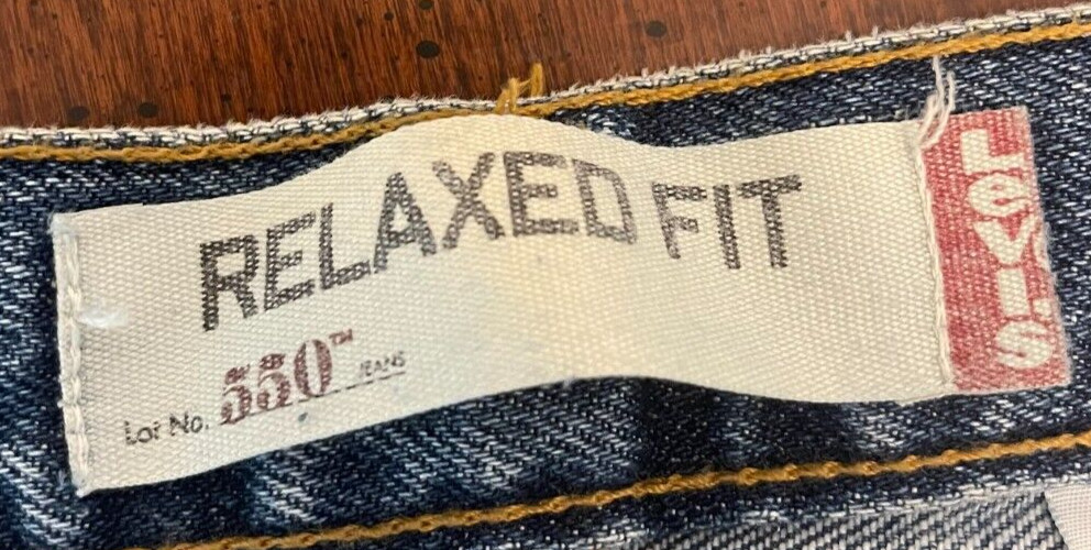 Vintage Levi’s 550 Relaxed Fit Jeans Mens 38×30 (Actual 38×29) Blue Jean Denim