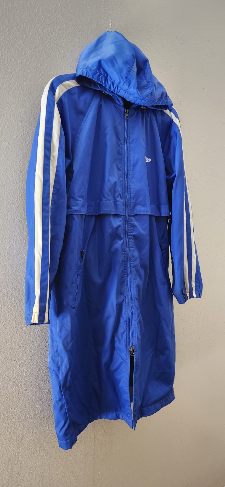Unisex Size M Speedo Hooded Long Parka Windbreaker Swim Jacket Full Zip Lined