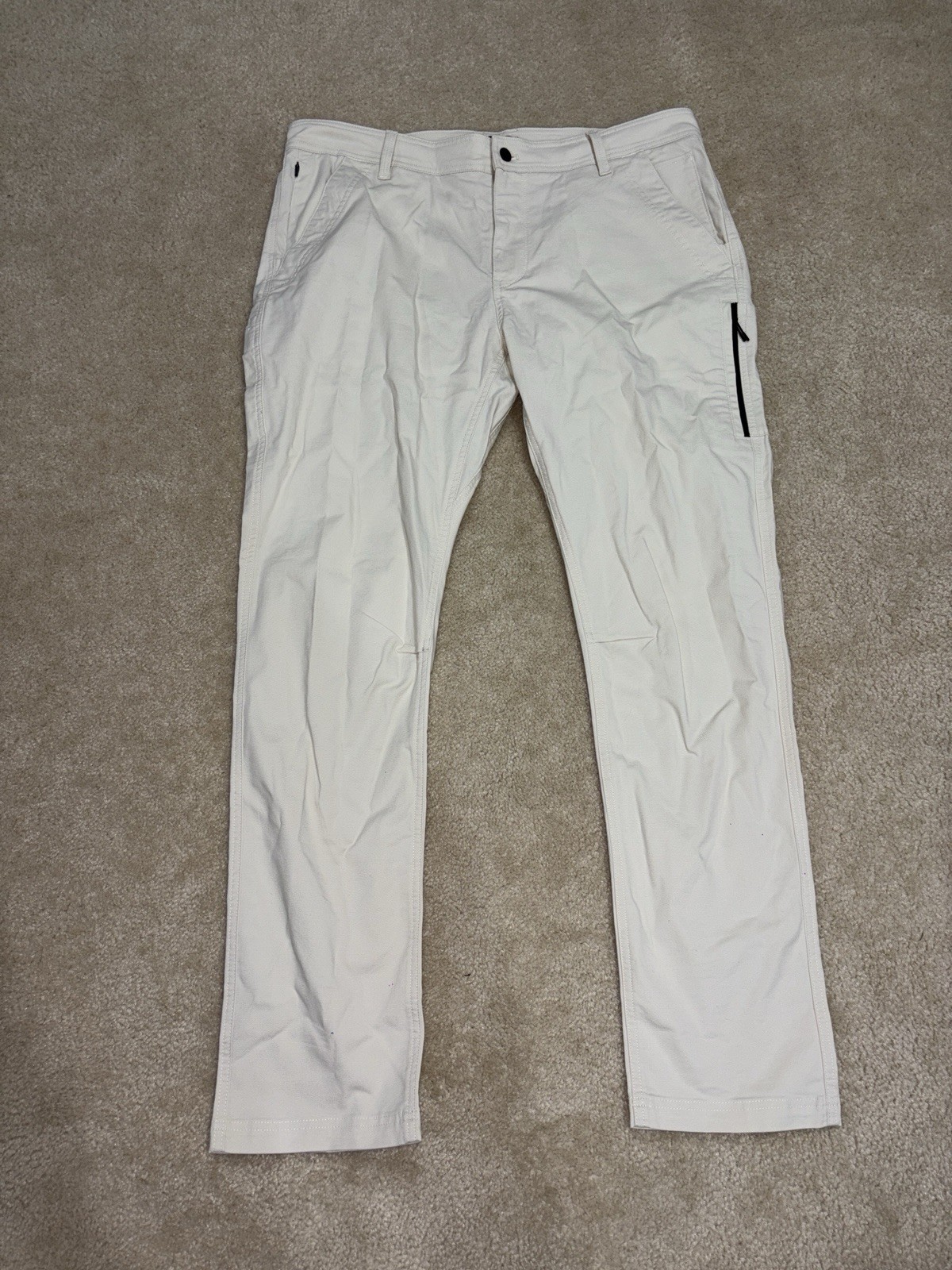 Proof Rover EDC Pants Athletic Tapered Cargo Stretch 38×33 Mens Salt Huckberry