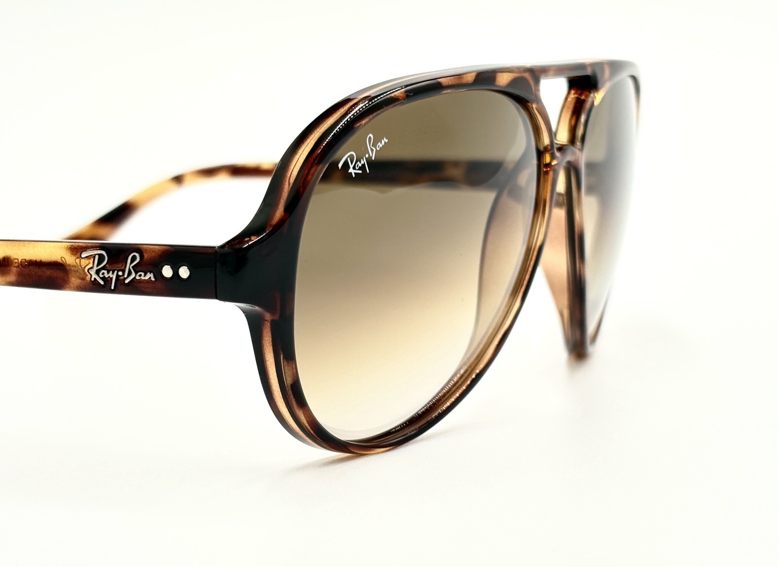 Ray-Ban RB4125 710/51 Aviator Sunglasses – Matte Havana