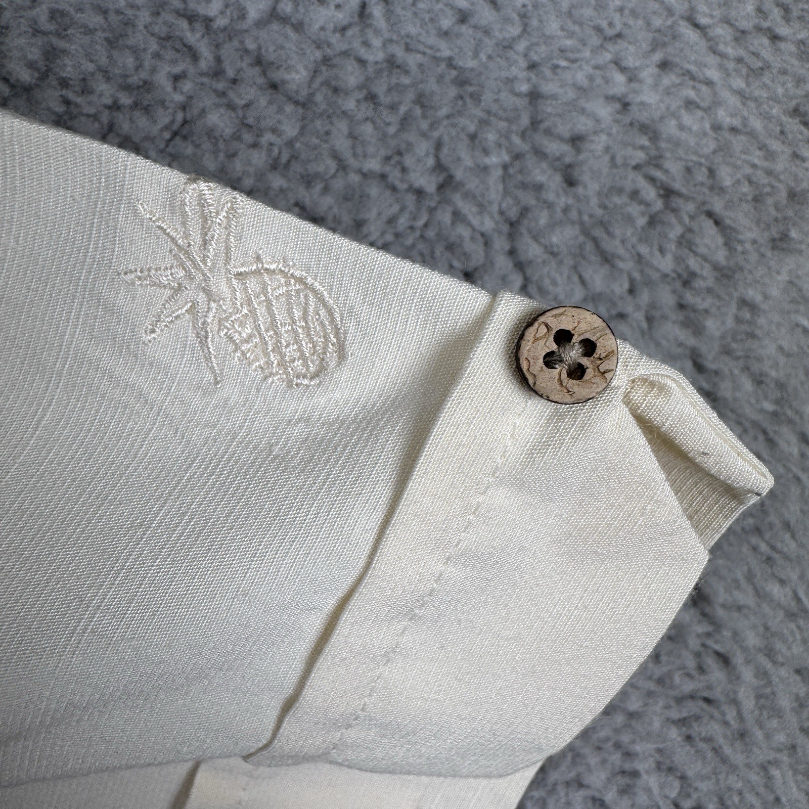 Cubavera Shirt Mens Small Bowling Lounge Martini Cocktal Embroidered Button Up
