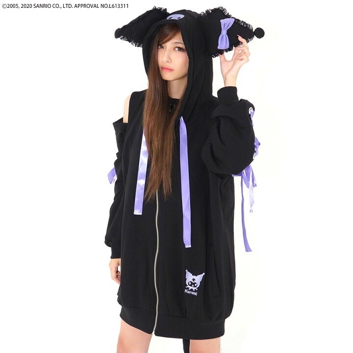 NWT Halloween Kuromi Free Size Jacket Lace Hoodie 4sell In Japan Only, US Seller