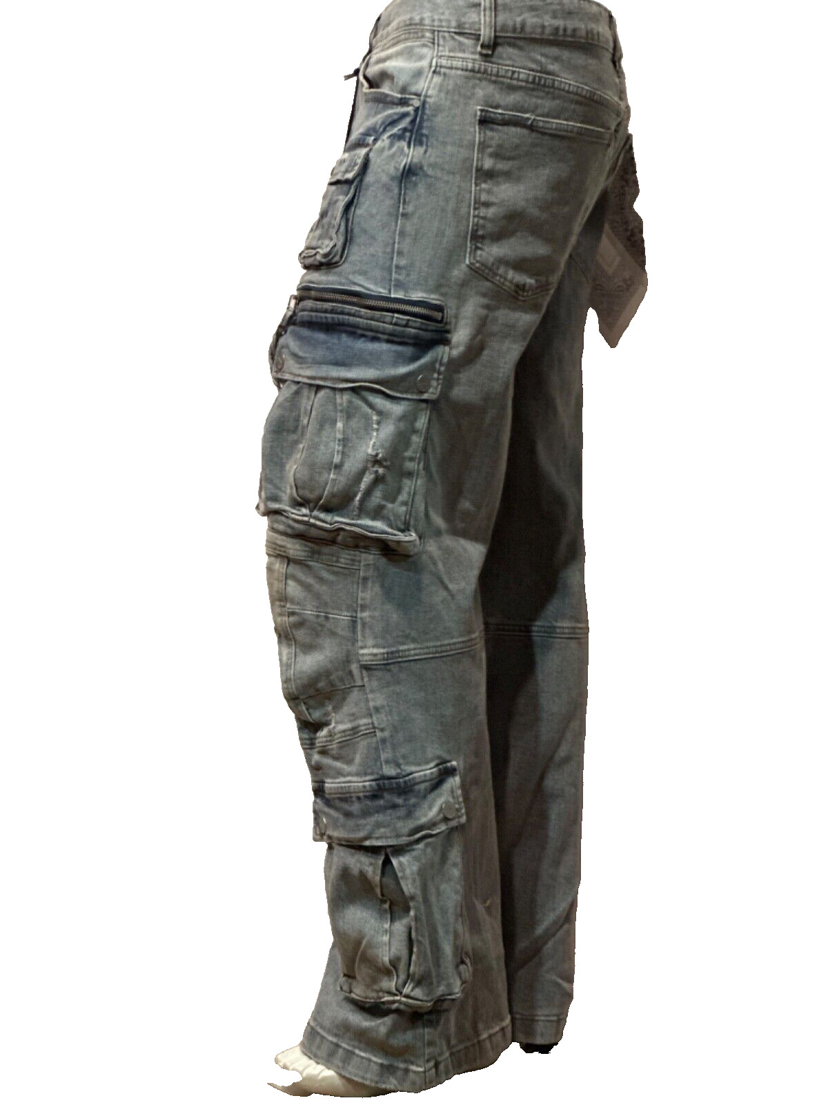 Men’s First Row Martin Relaxed Fit Jeans Utility Denim (DK Indigo) Baggy FRD3121