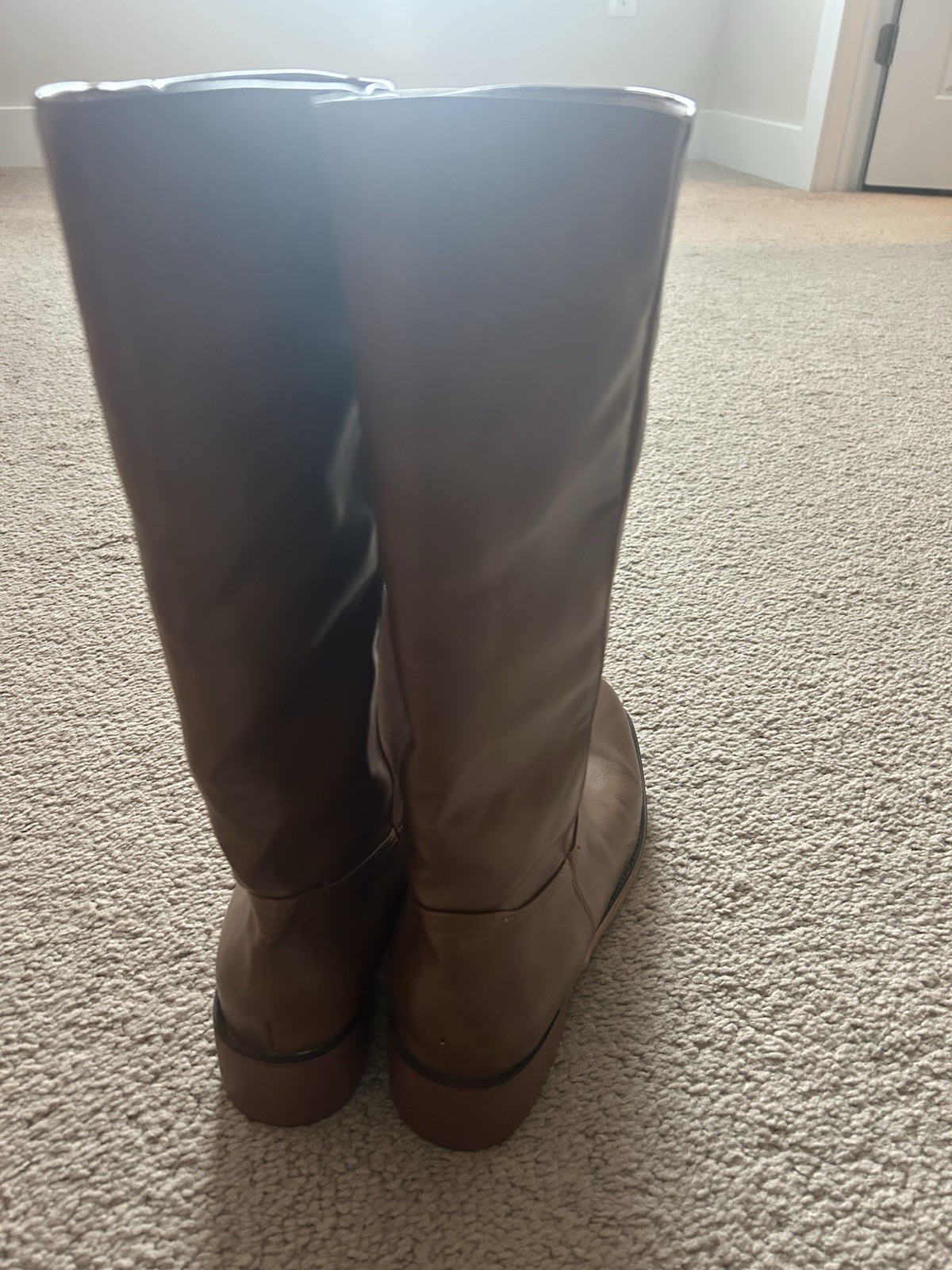 Women’s light brown Grace Modern Leather Boots for any season