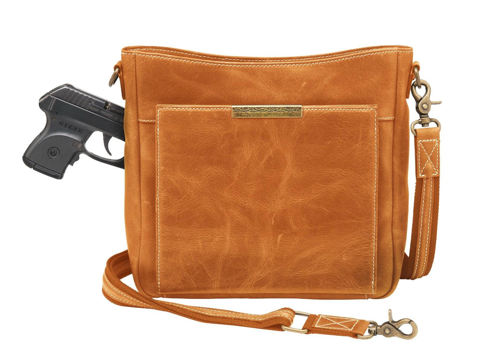 Gun Tot’n Mamas Crossbody Concealed Carry Purse GTM-CZY/98 Caramel