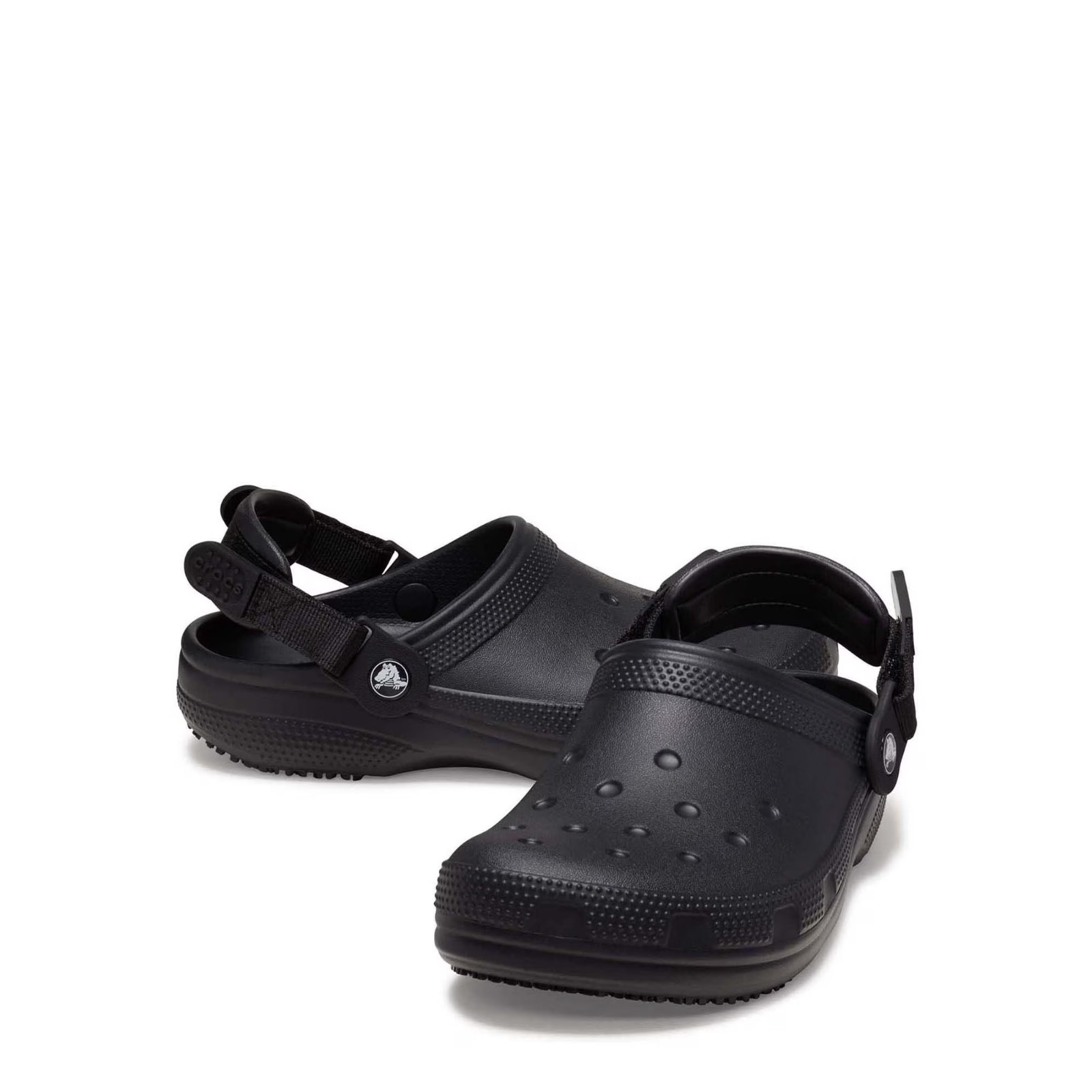 Crocs at Work Unisex Classic Slip Resistant Work Clog Lightweight Black Medium