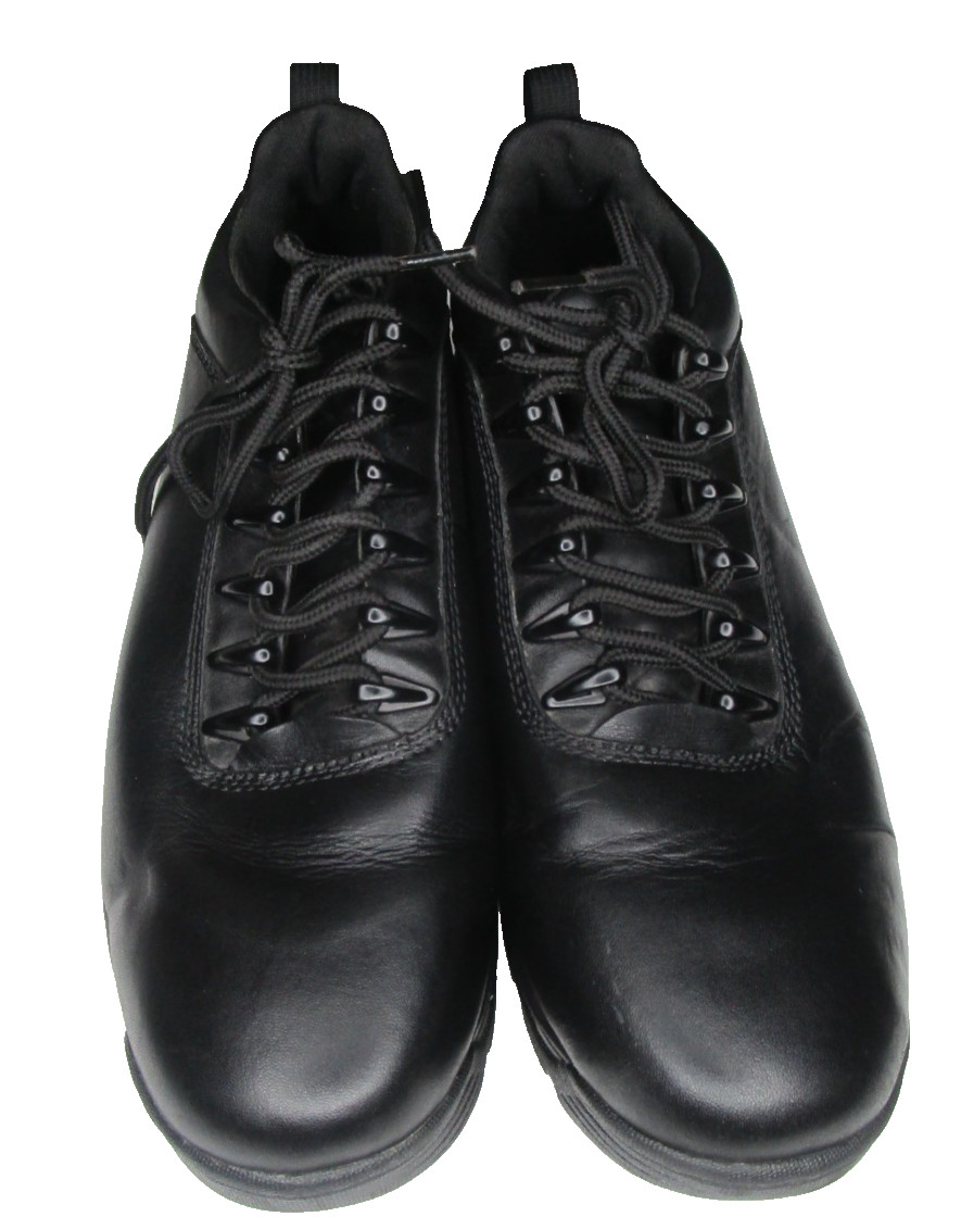 GBX Leather Ankle Boots Lace Up Rugged Gel Rubber Sole Men’s SZ 12 Black