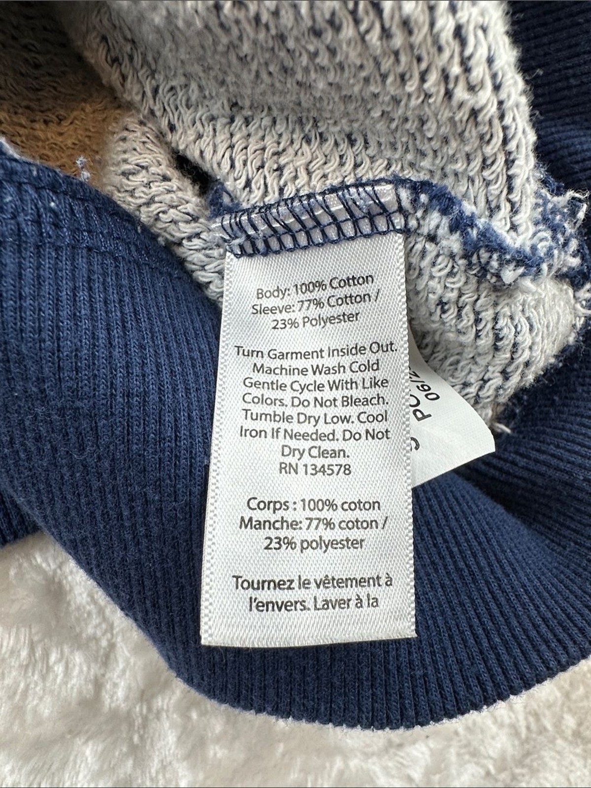 Vineyard Vines Size XL Men’s Two-Tone Navy Half-Zip Pullover | Casual | Comfort