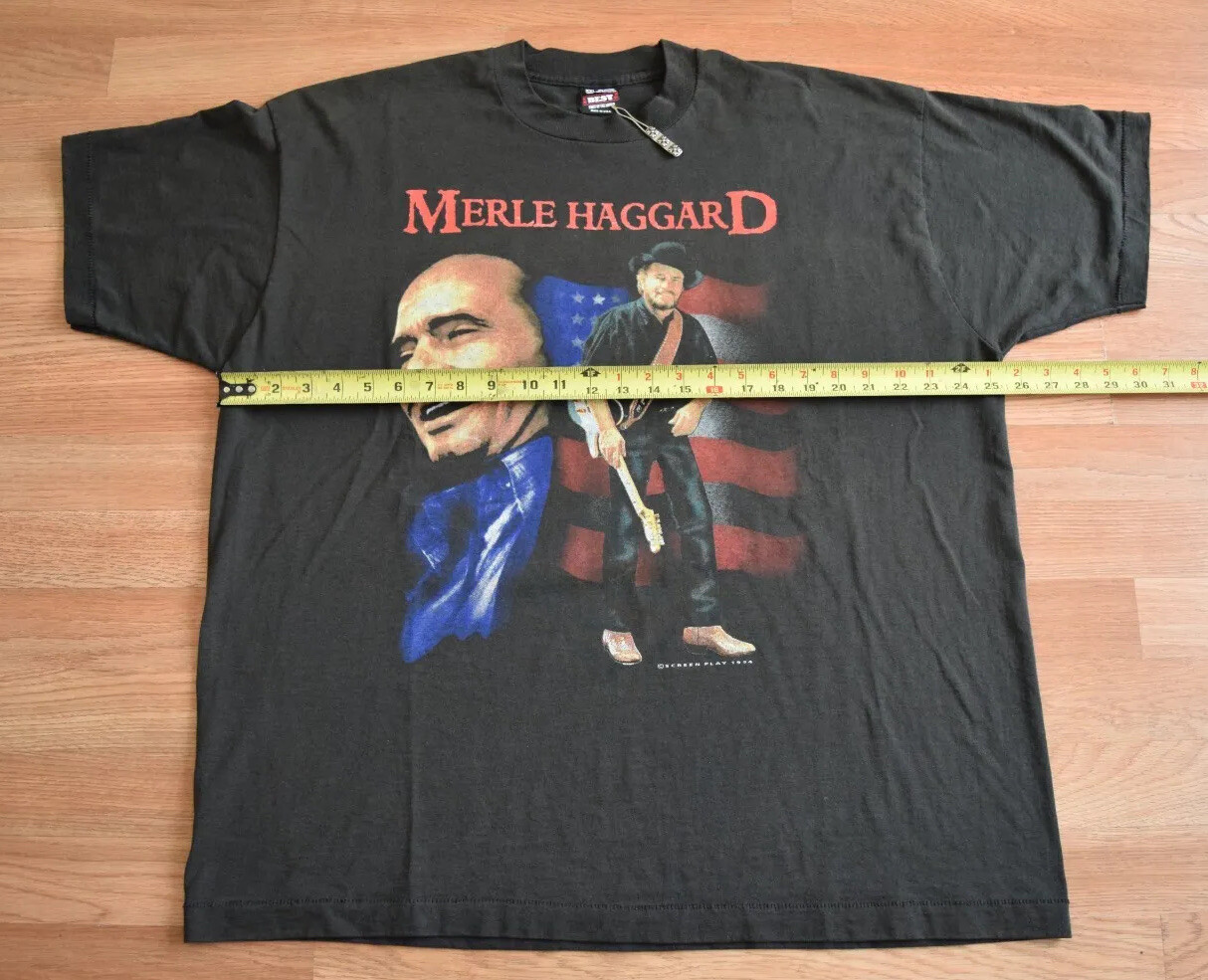 Vintage 1994 Merle Haggard Legend Tour Shirt Tee XL Country 90s George Jones