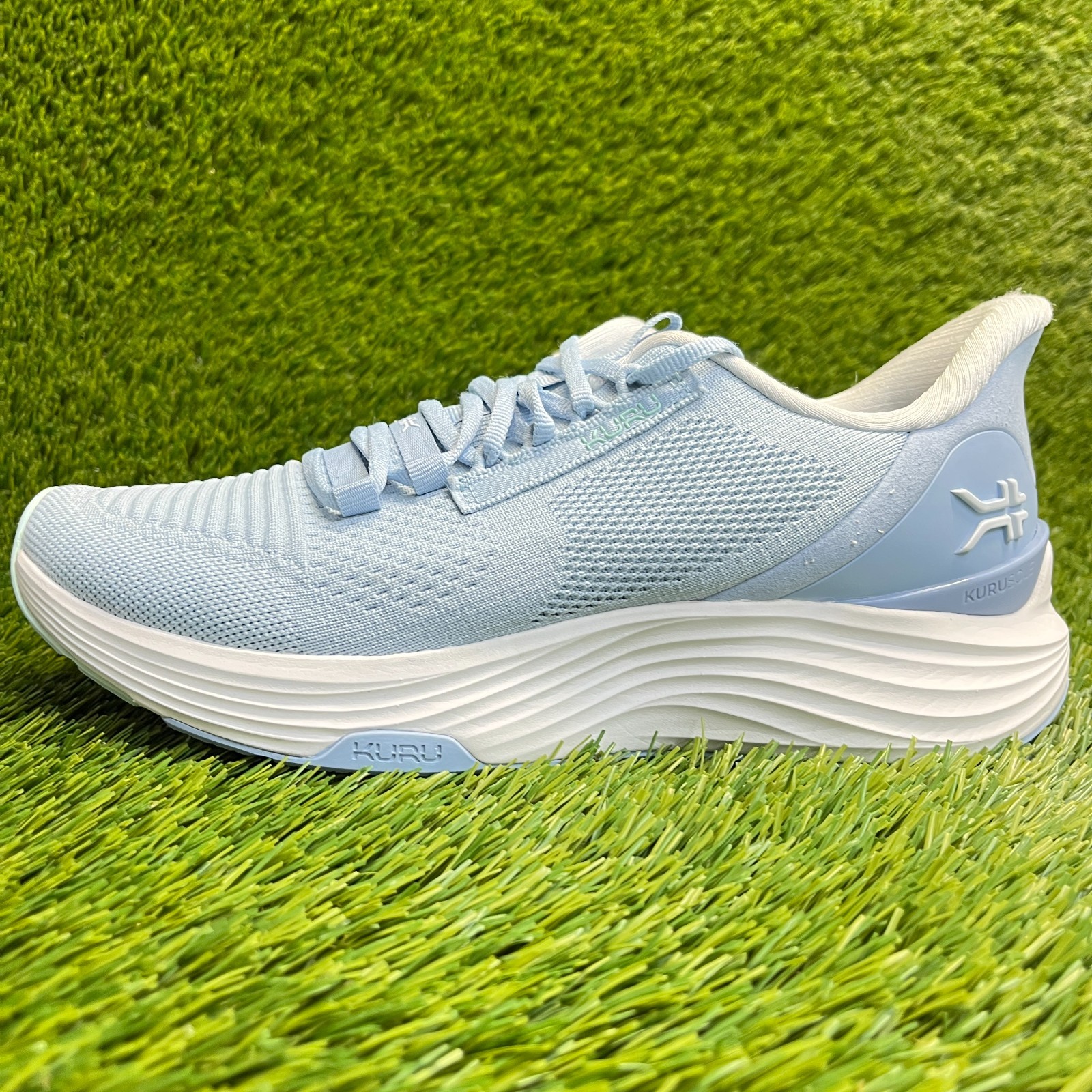 Kuru Atom 2 Womens Size 9.5D Blue White Athletic Running Walking Shoes Sneakers