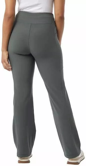 32 Degrees Women’s Wide Leg Ribbed Semi-Flare Yoga Pants