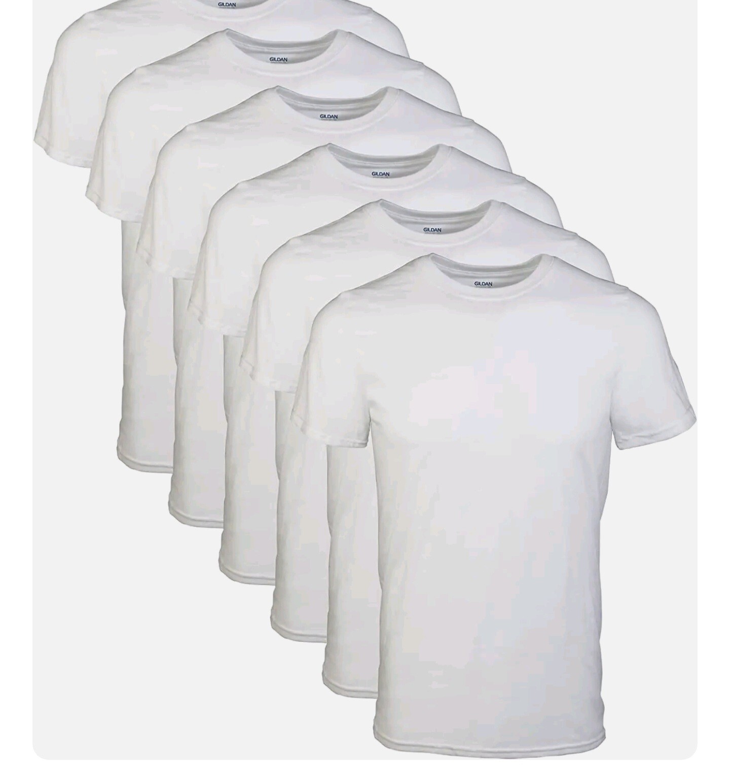 Men’s Undershirts,Size L Crew T-Shirts, Multipack, Style G1100 12 pack.