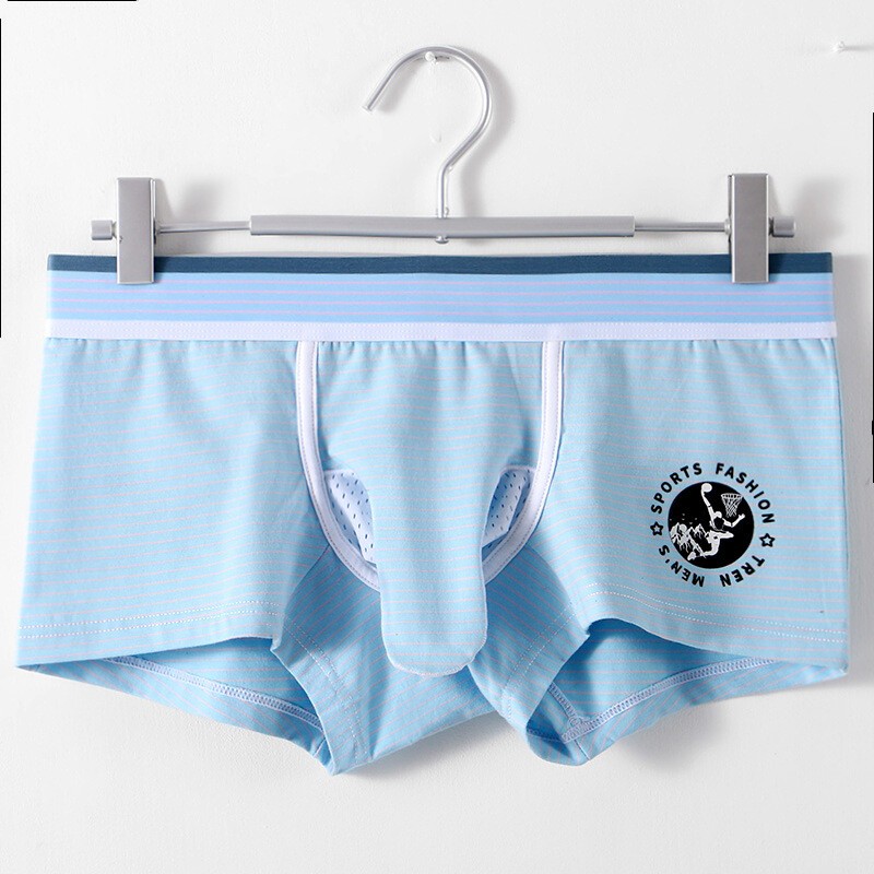 Men’s Underwear Mesh Breathable U Pouch Cotton Panties Elephant Nose Boxer Trunk
