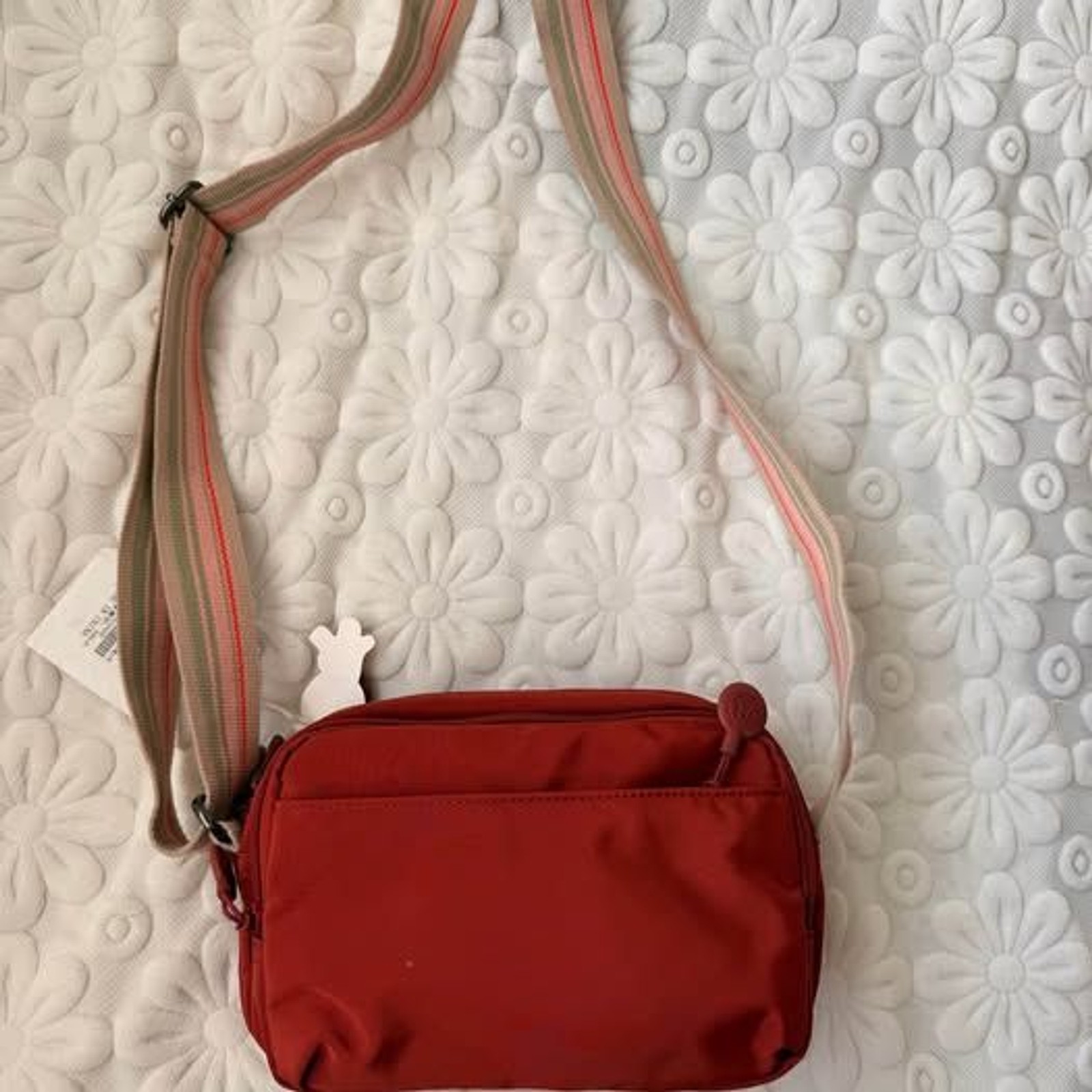 Minimalist Nylon Crossbody Bag Multi-Compartment Water-Resistant New