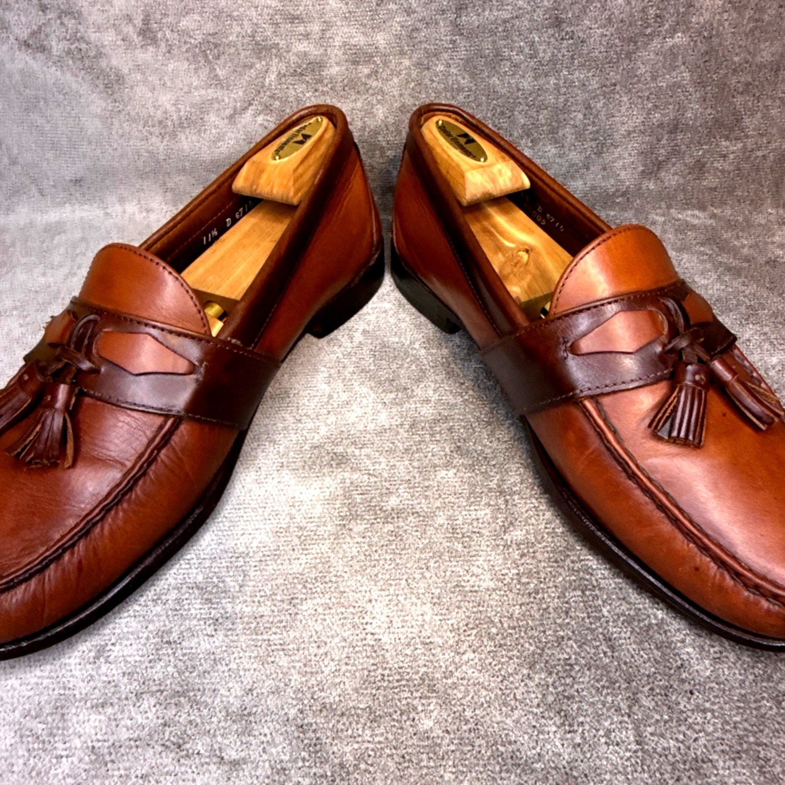 Allen Edmonds Kent Tassel Loafers Brown 11.5D USA Goodyear Welt