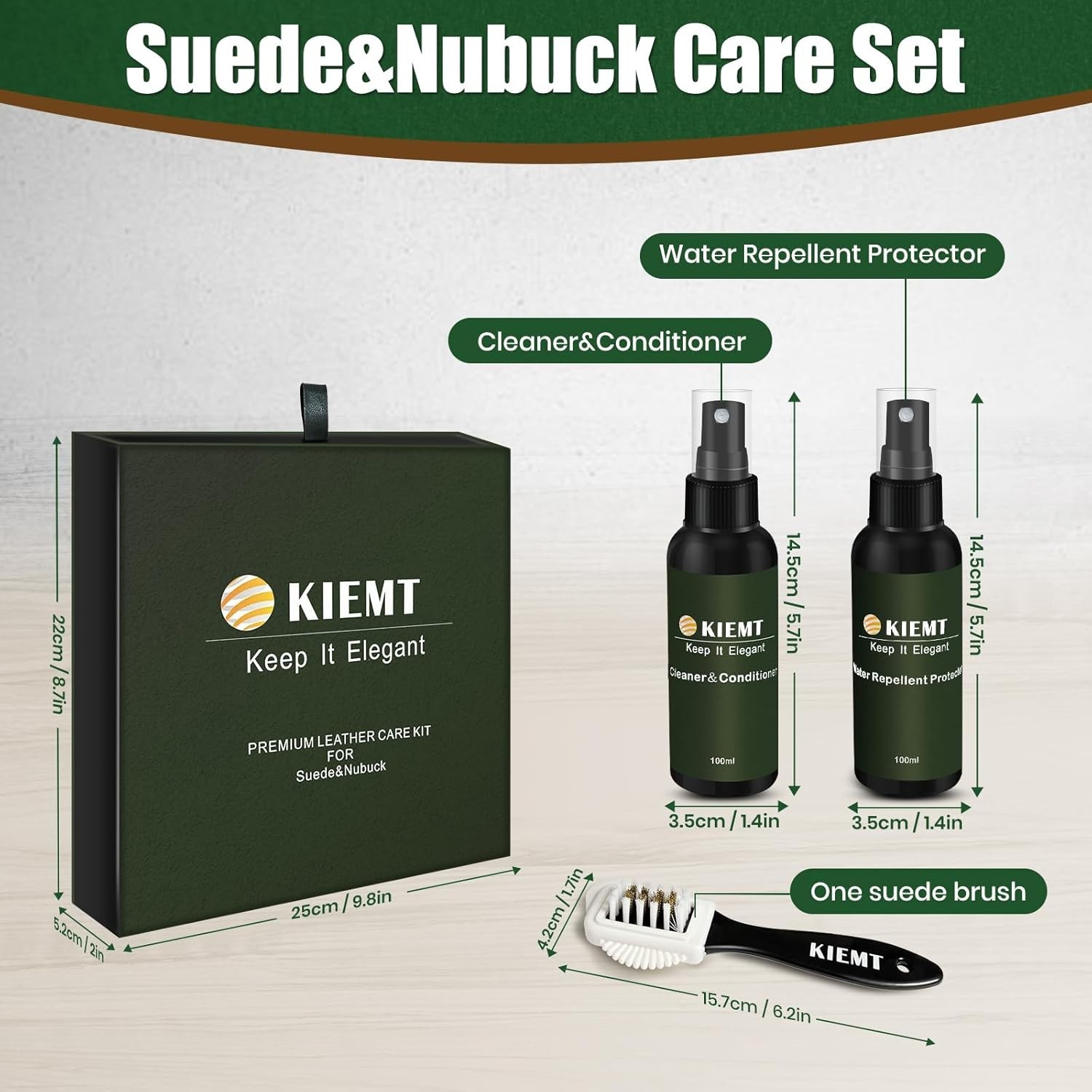 Leather & Suede Care Kit Leather Cleaner Conditioner Protector