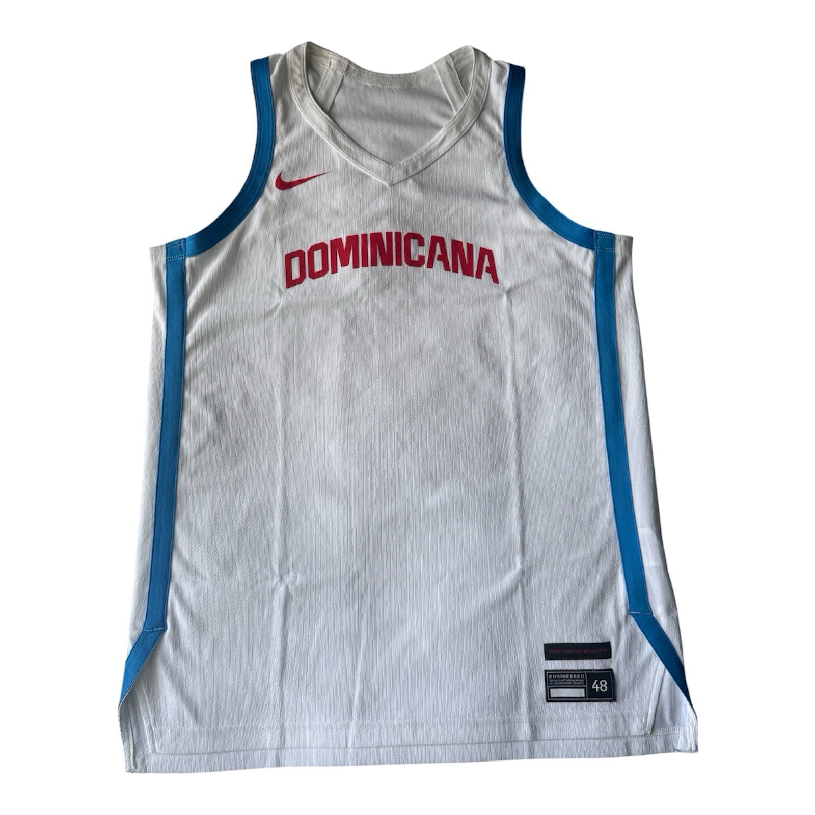 Nike Dominicana Basketball Engineered Jersey Dominican Republic MADE USA Size 48