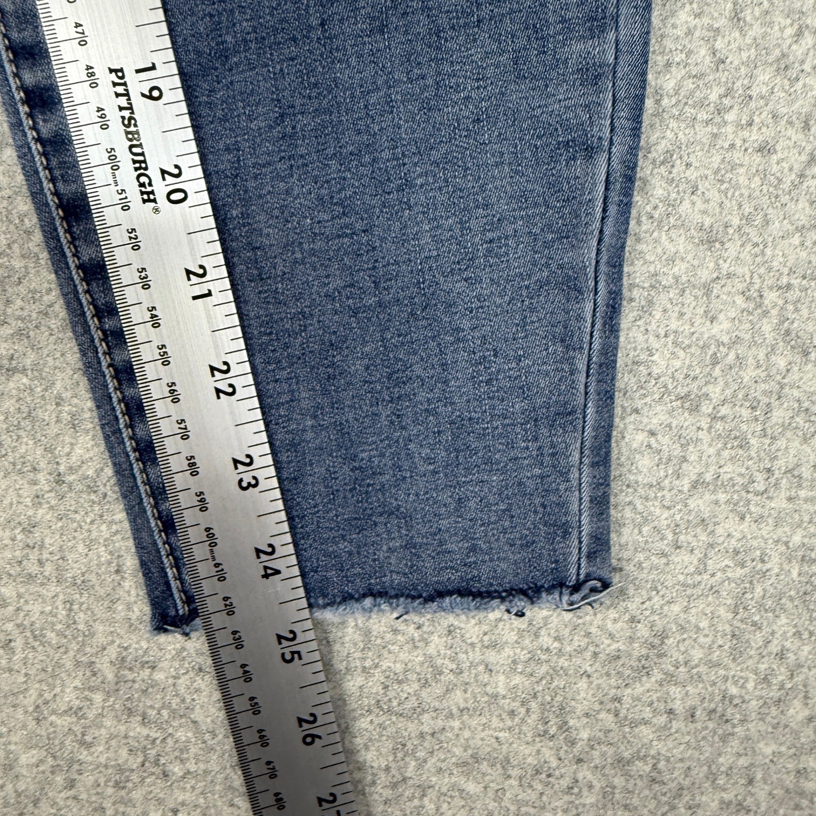 U.S. Polo Assn. Premium Denim Jeans Size 6 Regular Blue Patch Pocket Raw Hem
